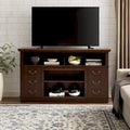 Mueble para TV con cajones, estantes abiertos y gestión de cables