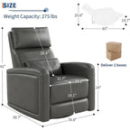 Sillón reclinable giratorio y mecedor 360 con respaldo ergonómico
