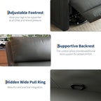 Sillón reclinable giratorio y mecedor 360 con respaldo ergonómico