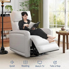 Sillón reclinable giratorio y mecedor 360 con respaldo ergonómico