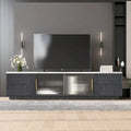 Mueble de TV de 62.9" con 4 cajones y armario grande para televisores de hasta 70"