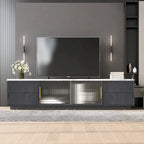 Mueble de TV de 62.9" con 4 cajones y armario grande para televisores de hasta 70"