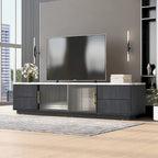 Mueble de TV de 62.9" con 4 cajones y armario grande para televisores de hasta 70"