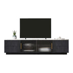 Mueble de TV de 62.9" con 4 cajones y armario grande para televisores de hasta 70"
