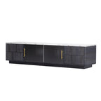 Mueble de TV de 62.9" con 4 cajones y armario grande para televisores de hasta 70"