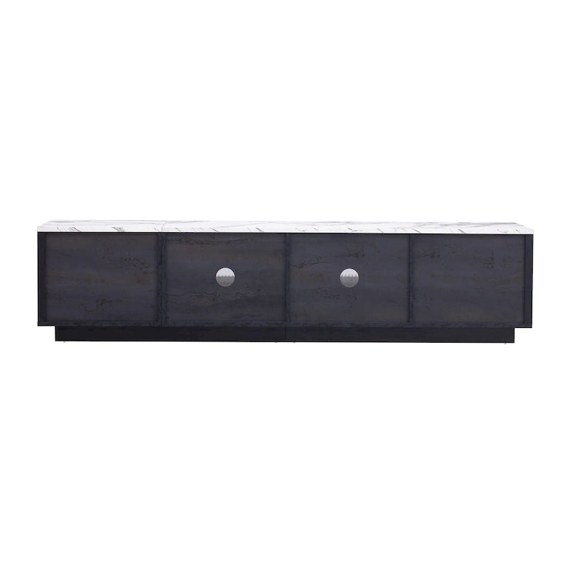 Mueble de TV de 62.9" con 4 cajones y armario grande para televisores de hasta 70"