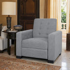 Sillón reclinable tapizado Craigue con sistema de empuje