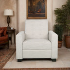 Sillón reclinable tapizado Craigue con sistema de empuje