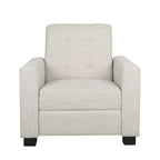 Sillón reclinable tapizado Craigue con sistema de empuje