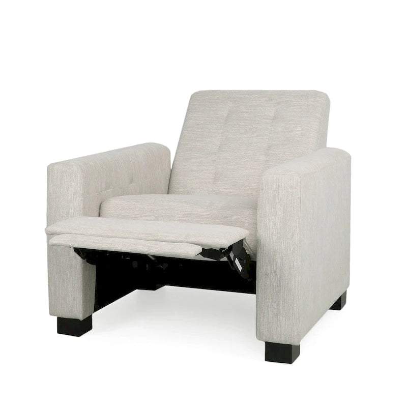 Sillón reclinable tapizado Craigue con sistema de empuje