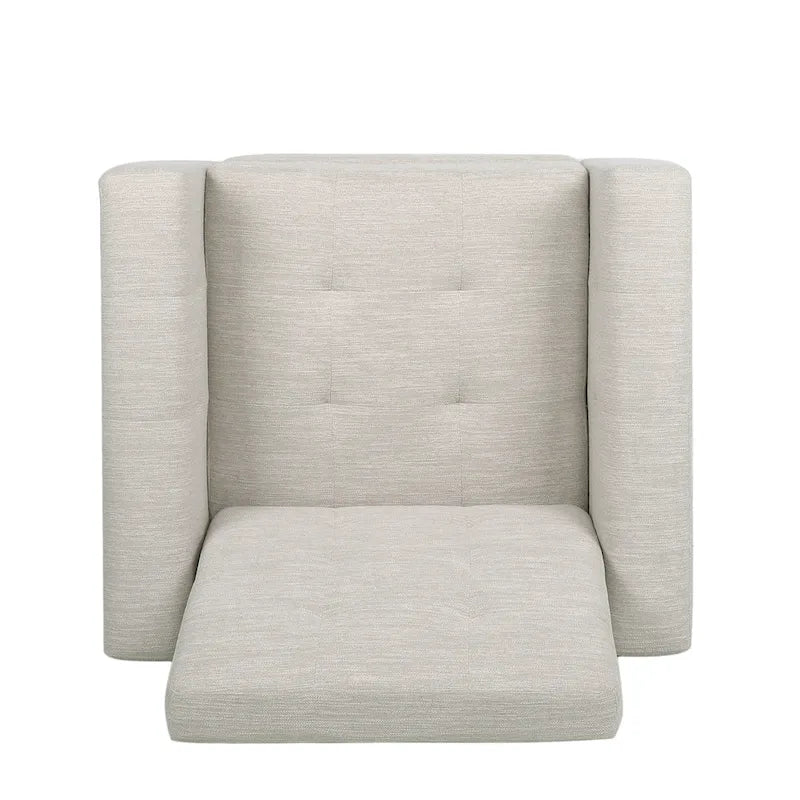 Sillón reclinable tapizado Craigue con sistema de empuje
