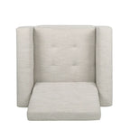 Sillón reclinable tapizado Craigue con sistema de empuje