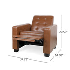 Sillón reclinable tapizado Craigue con sistema de empuje