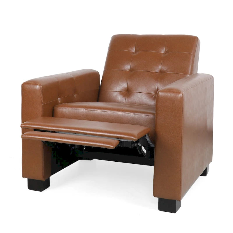 Sillón reclinable tapizado Craigue con sistema de empuje