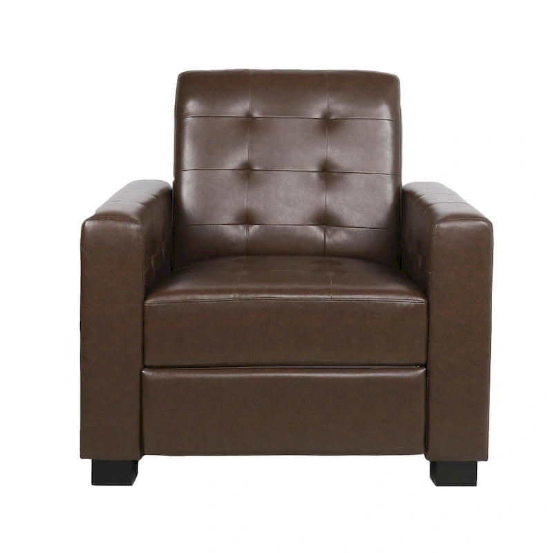 Sillón reclinable tapizado Craigue con sistema de empuje