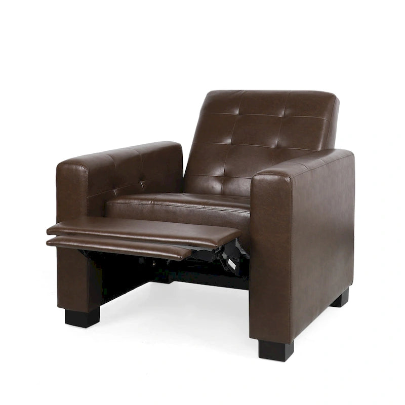 Sillón reclinable tapizado Craigue con sistema de empuje