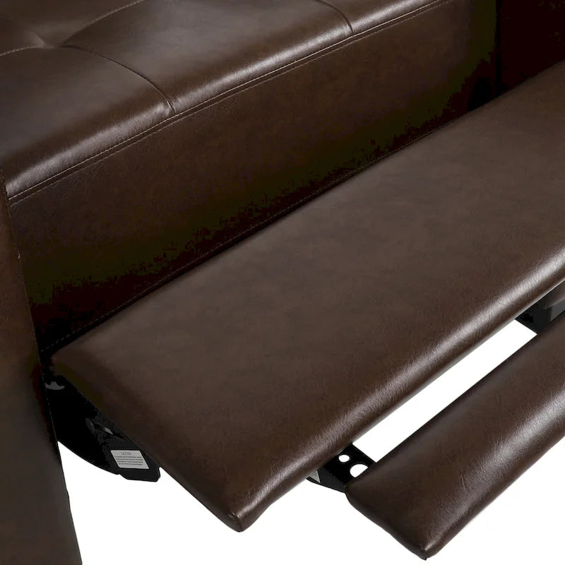Sillón reclinable tapizado Craigue con sistema de empuje