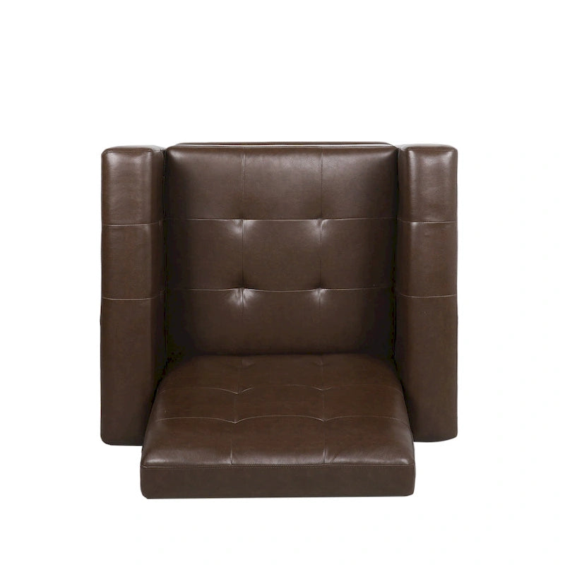 Sillón reclinable tapizado Craigue con sistema de empuje