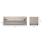 Sofá Tufted Tuxedo de 84" con Cojines Extraíbles