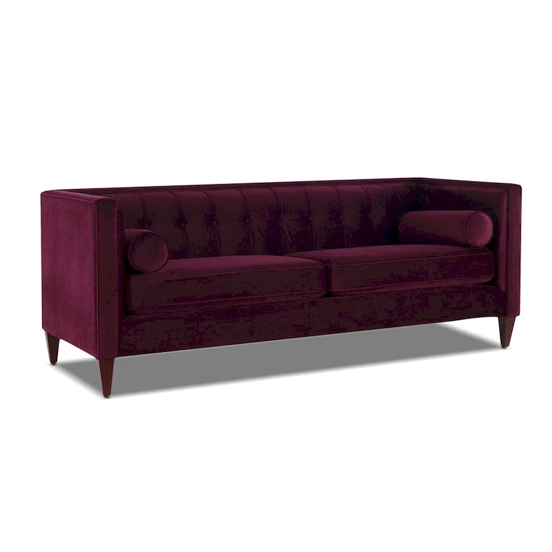 Sofá Tufted Tuxedo de 84" con Cojines Extraíbles