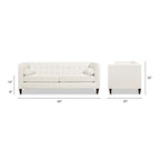 Sofá Tufted Tuxedo de 84" con Cojines Extraíbles