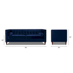 Sofá Tufted Tuxedo de 84" con Cojines Extraíbles