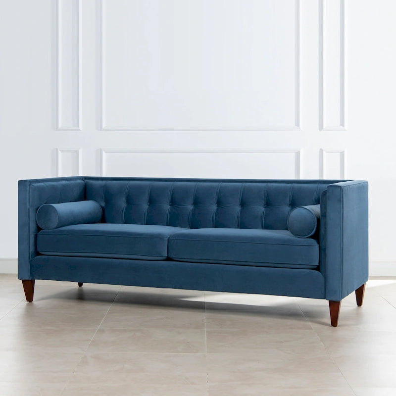 Sofá Tufted Tuxedo de 84" con Cojines Extraíbles