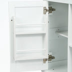 Carro de isla de cocina rodante con gabinete de almacenamiento y 3 cajones