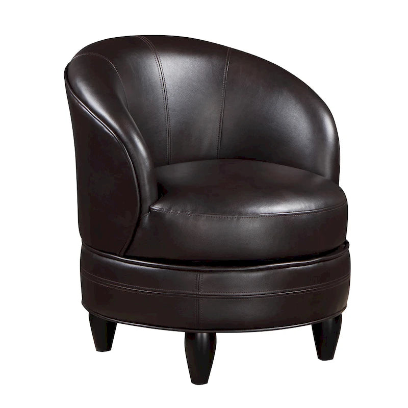 Sillón Giratorio Decorativo de Piel Sintética