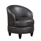 Sillón Giratorio Decorativo de Piel Sintética