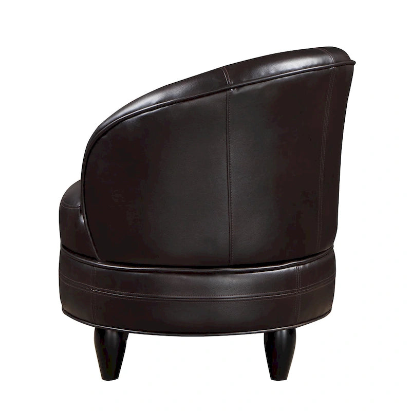 Sillón Giratorio Decorativo de Piel Sintética