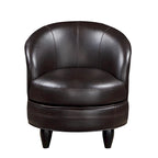 Sillón Giratorio Decorativo de Piel Sintética
