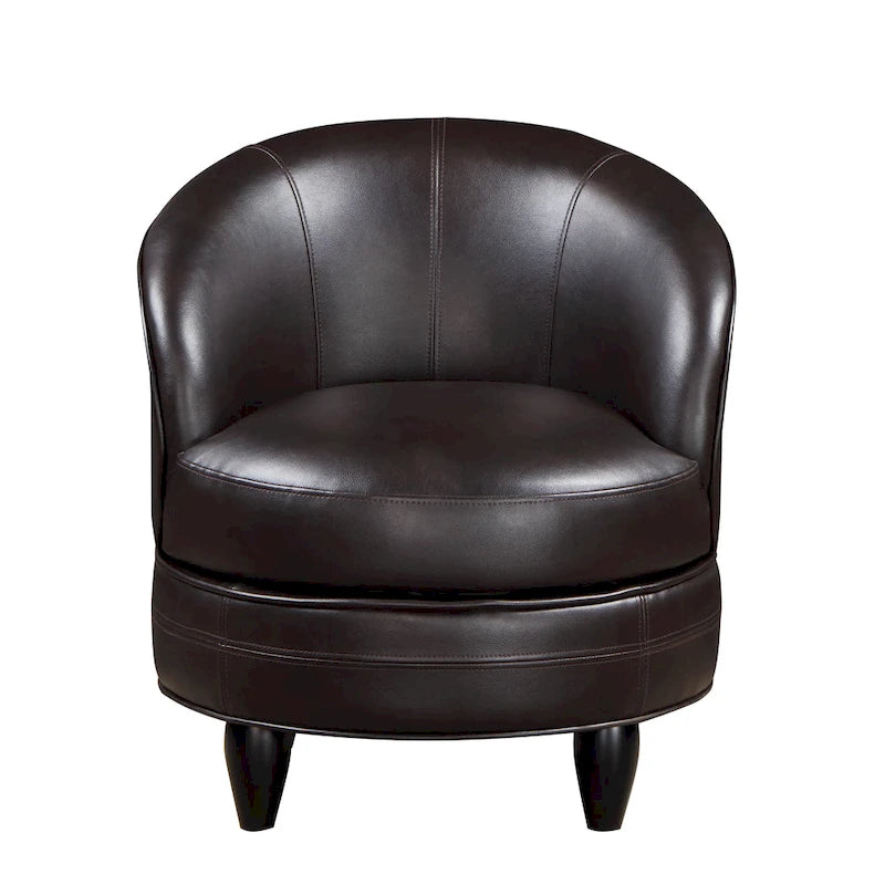 Sillón Giratorio Decorativo de Piel Sintética