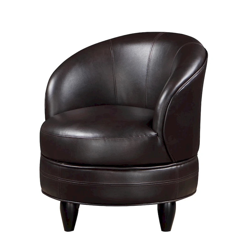 Sillón Giratorio Decorativo de Piel Sintética