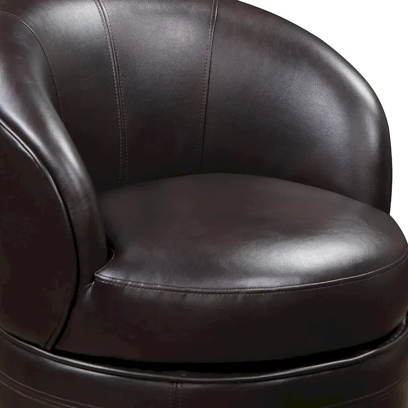 Sillón Giratorio Decorativo de Piel Sintética
