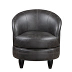Sillón Giratorio Decorativo de Piel Sintética