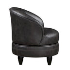 Sillón Giratorio Decorativo de Piel Sintética