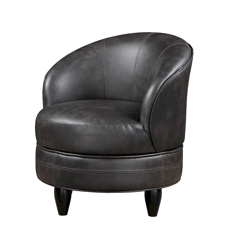Sillón Giratorio Decorativo de Piel Sintética