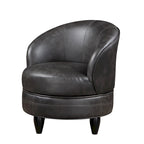 Sillón Giratorio Decorativo de Piel Sintética