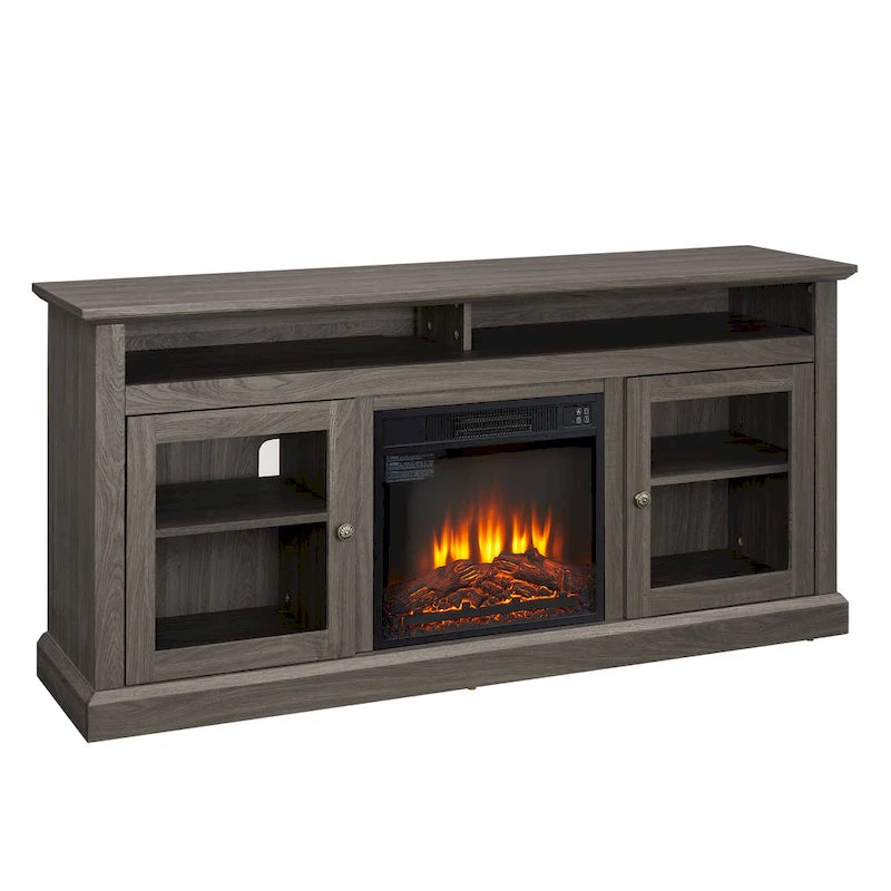 Mueble para TV de 60 pulgadas con chimenea eléctrica
