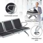 Silla de sala de espera de cuero sintético - Banco de recepción (1 asiento / 2 asientos / 3 asientos)
