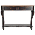Mesa de consola de madera marrón oscuro - 43 an. x 15 prof. x 32 al.