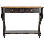 Mesa de consola de madera marrón oscuro - 43 an. x 15 prof. x 32 al.