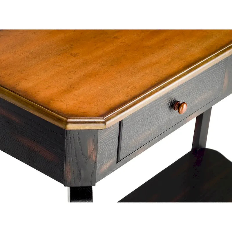 Mesa de consola de madera marrón oscuro - 43 an. x 15 prof. x 32 al.