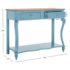 Mesa de consola de madera marrón oscuro - 43 an. x 15 prof. x 32 al.