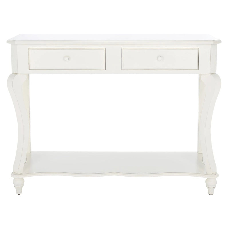 Mesa de consola de madera marrón oscuro - 43 an. x 15 prof. x 32 al.