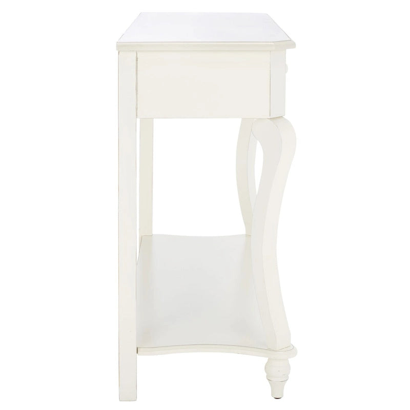 Mesa de consola de madera marrón oscuro - 43 an. x 15 prof. x 32 al.