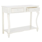 Mesa de consola de madera marrón oscuro - 43 an. x 15 prof. x 32 al.