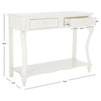 Mesa de consola de madera marrón oscuro - 43 an. x 15 prof. x 32 al.