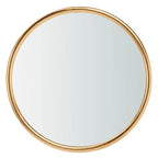 Mesa Auxiliar con Espejo Dorado - 38.1 cm An. x 38.1 cm Prof. x 50 cm Al.